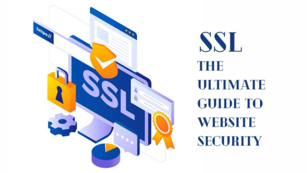 An illustration of a padlock symbolizing website security through SSL (Secure Sockets Layer) encryption